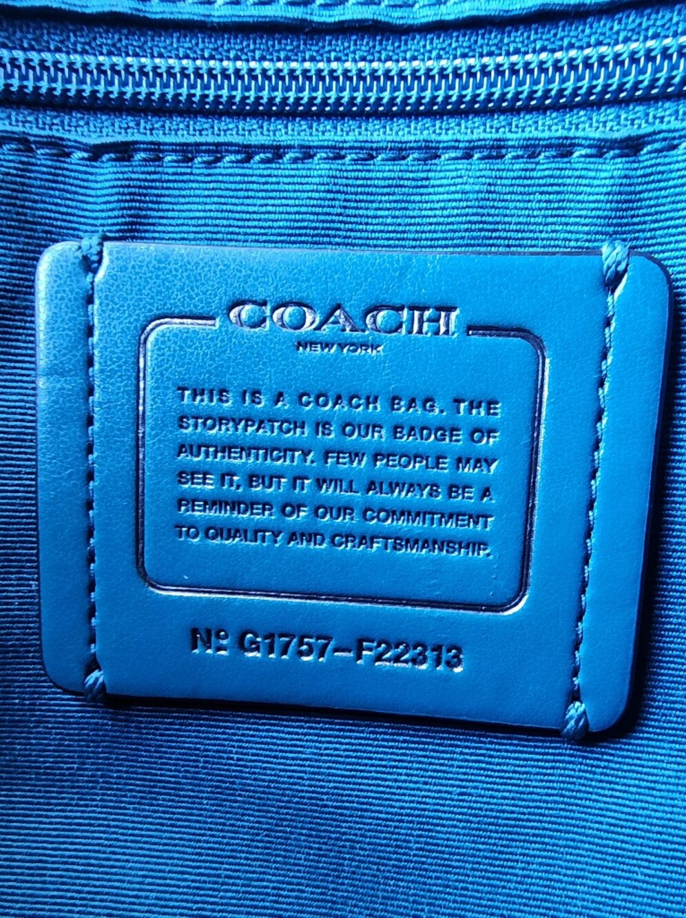 Coach Dark Teal Metallic Sierra Dome 2Way Satchel, EUC, 2017, $395 MSRP - Picture 7 of 7
